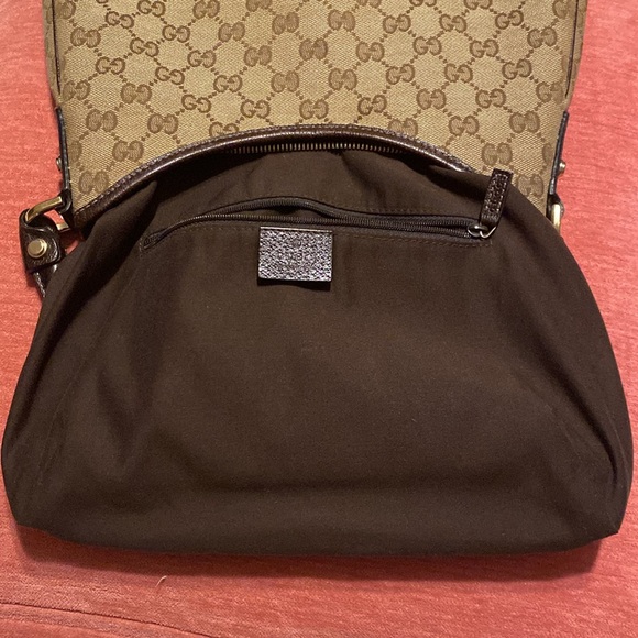 GUCCI ABBEY Monogram Canvas Hobo Bag - Picture 12 of 14